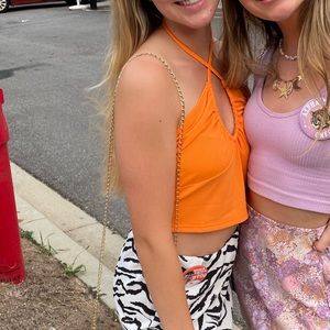Orange tank top